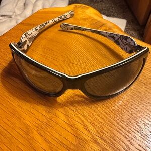 Oakley Black Sunglasses with Floral Arms